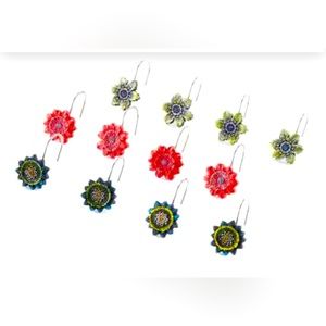Floral Blossoms Shower Hooks, New